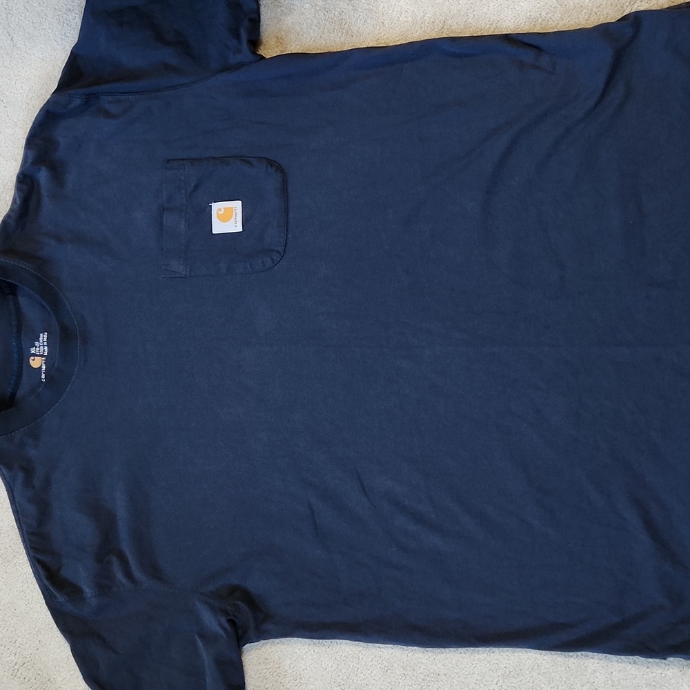 Men's Carhartt Navy Short Sleeve T-Shirt-XL